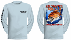 Redfish UV Protectant Crew Ice Blue Youth