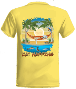 Cat Napping UV Protectant Crew Short Sleeve